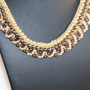 Unique Vintage  Beaded Collar Necklace